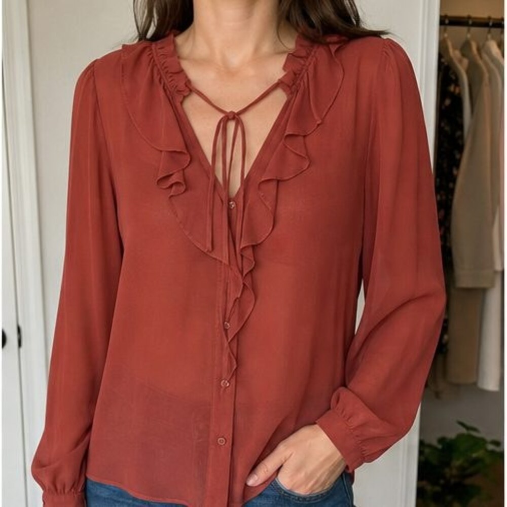 Rust Cami Blouse - Picture 2 of 6